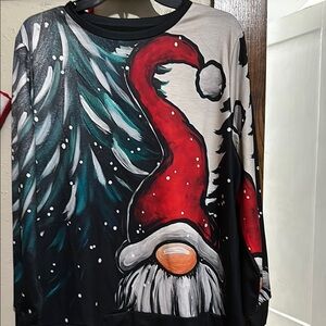 Christmas gnome lightweight longsleeve top